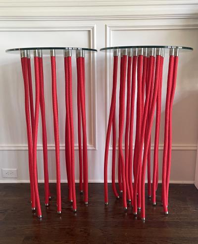 Fabio Novembre Pair of Tall ORG tables by Fabio Novembre for Cappellini