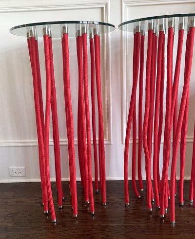 Fabio Novembre Pair of Tall ORG tables by Fabio Novembre for Cappellini