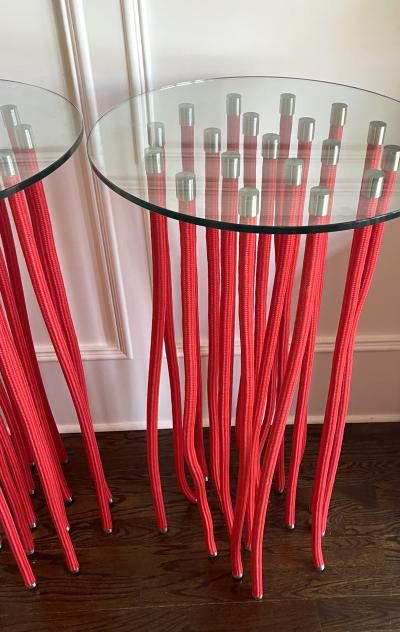 Fabio Novembre Pair of Tall ORG tables by Fabio Novembre for Cappellini