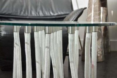 Fabio Novembre Round Glass Coffee Table by F Novembre