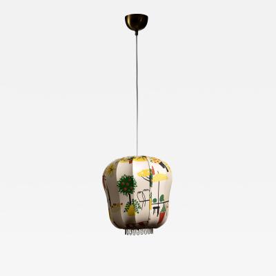 Fabric pendant lamp