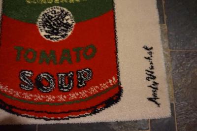 Fabulous Andy Warhol Campbell s Soup Can Rug Tapestry Mid Century Modern