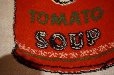 Fabulous Andy Warhol Campbell s Soup Can Rug Tapestry Mid Century Modern
