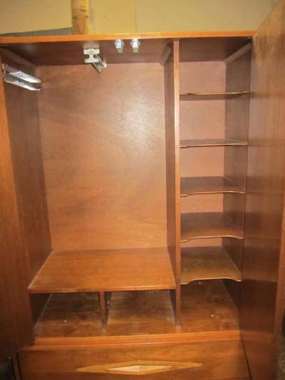 Fabulous Architectural 3 Dimensional Tall Dresser Mid century Modern