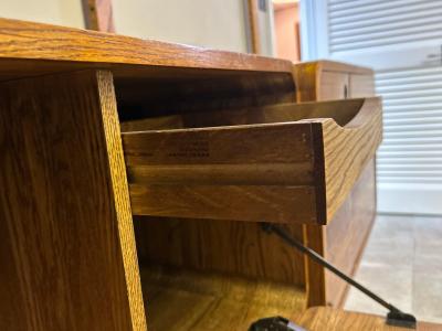 Fabulous Curved Danish style 3 Bay Modular Wall Unit JA Wood Craft
