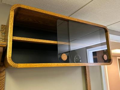 Fabulous Curved Danish style 3 Bay Modular Wall Unit JA Wood Craft