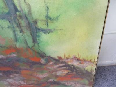 Fabulous Large Scale Mid Century Modern Landscape Oil Painting