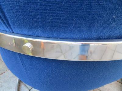 Fabulous Pair of Chrome Barrel Back Chairs Mid Century Modern