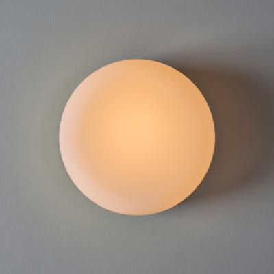 Fagerhults Belysning 1970s Fagerhult Brass and Glass Flush Mount