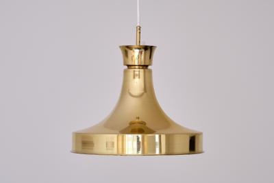 Fagerhults Belysning Swedish Modern Brass Pendant Light by Fagerhults Belysning Sweden 1960s