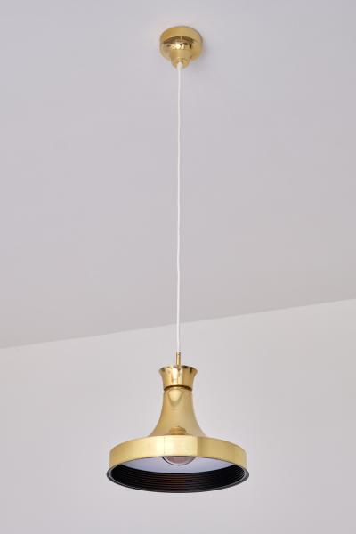 Fagerhults Belysning Swedish Modern Brass Pendant Light by Fagerhults Belysning Sweden 1960s