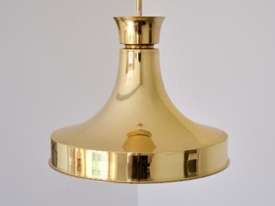 Fagerhults Belysning Swedish Modern Brass Pendant Light by Fagerhults Belysning Sweden 1960s