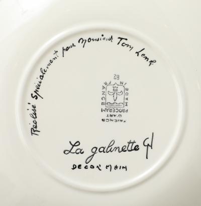 Faience d Avrit Faience d Avrit 11 French Hand Painted Fish Dinner Plates