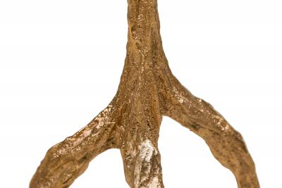 Fakasaka Design Brazilian Contemporary Polished Bronze Side Table