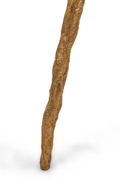 Fakasaka Design Brazilian Contemporary Polished Bronze Side Table