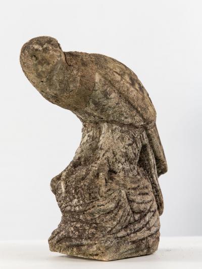 Falcon or Hawk Bird Stone Garden Ornament Belgium Mid 20th C