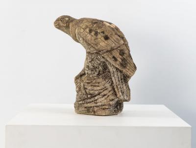 Falcon or Hawk Bird Stone Garden Ornament Belgium Mid 20th C