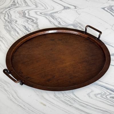 Falick Novick Falick Novick round tray with handles early 20th century
