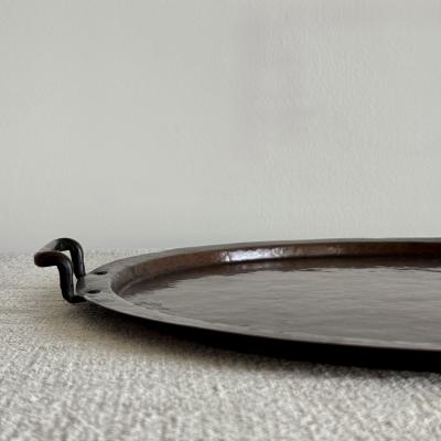 Falick Novick Falick Novick round tray with handles early 20th century
