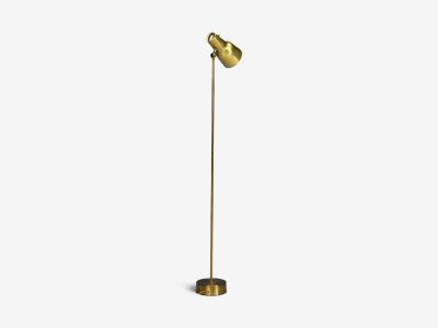 Falkenbergs Belysning Floor Lamp Brass Sweden 1960s