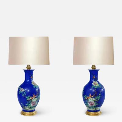 Famille Verte Porcelain Lamps