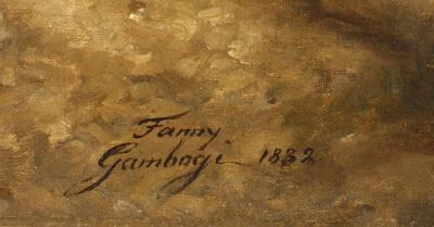 Fanny Gambogi Painting of Women with Donkey