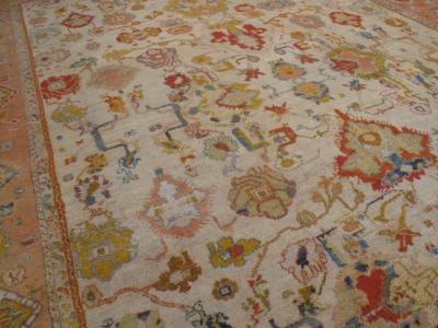 Fantastic Antique Oushak Carpet
