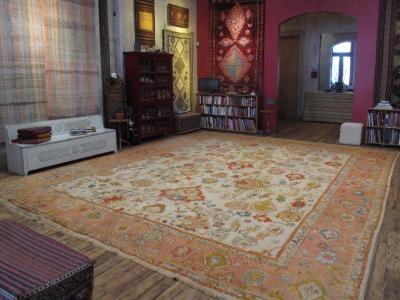 Fantastic Antique Oushak Carpet