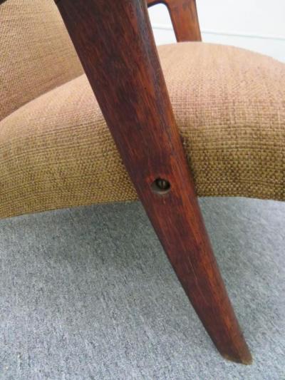 Fantastic Danish Modern Paddle Arm Teak Lounge Chair Mid Century