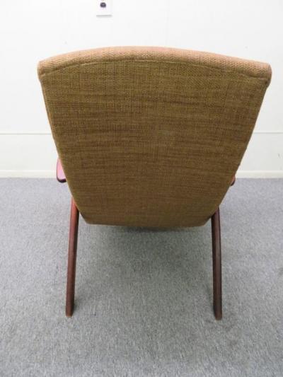 Fantastic Danish Modern Paddle Arm Teak Lounge Chair Mid Century