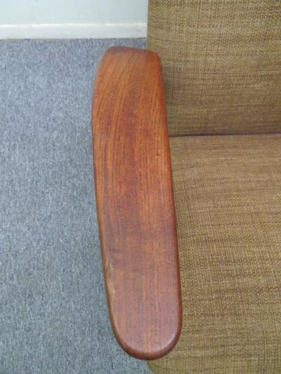 Fantastic Danish Modern Paddle Arm Teak Lounge Chair Mid Century