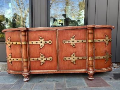 Fantastic Gothic Spanish Revival style Credenza Mid century