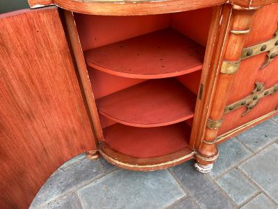 Fantastic Gothic Spanish Revival style Credenza Mid century