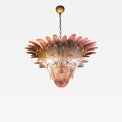 Fantastic Pink Murano Palmette Chandelier
