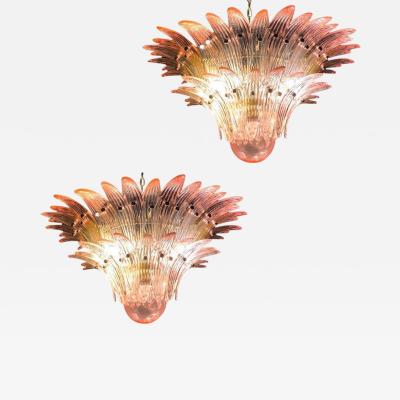 Fantastic Pink Murano Palmette Chandelier