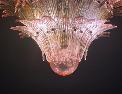 Fantastic Pink Murano Palmette Chandelier