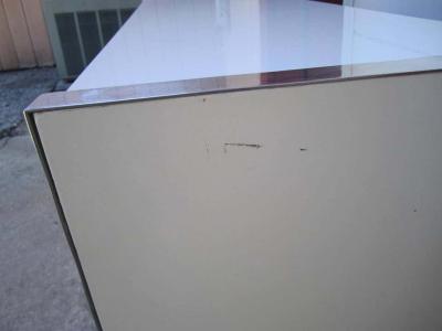 Fantastic Pop Modern Red Plastic Front Credenza Mid Century