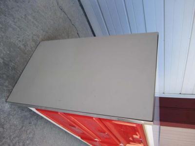 Fantastic Pop Modern Red Plastic Front Credenza Mid Century