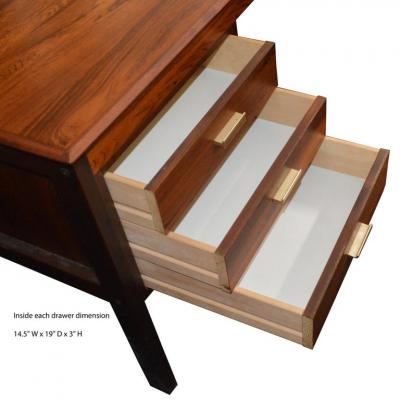 Fars Stolefabrik For Maurice Villency Brazilian Rosewood Desk