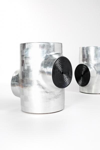 Fausto Salvi Limited edition Ceppo stools side tables by Fausto Salvi