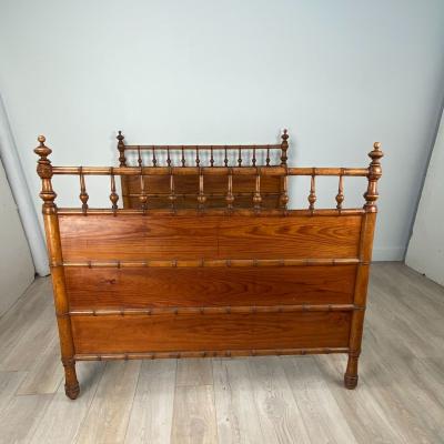 Faux Bamboo Full Size Bed Frame England circa 1880