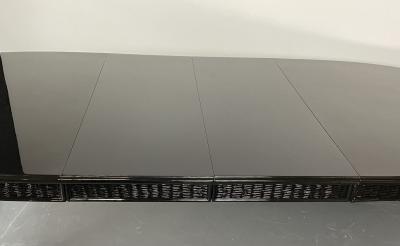 Faux Bamboo and Wicker Dining Table Ebony American of Martinsville