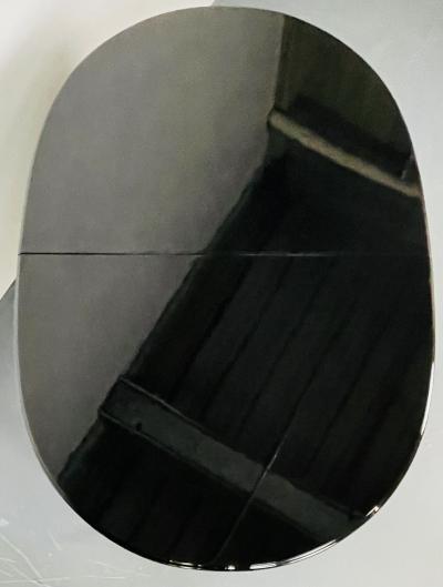 Faux Bamboo and Wicker Dining Table Ebony American of Martinsville