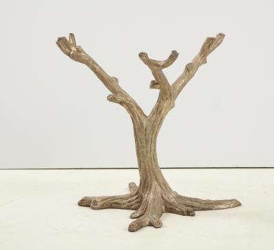 Faux Bois Bronze Tree Table Base