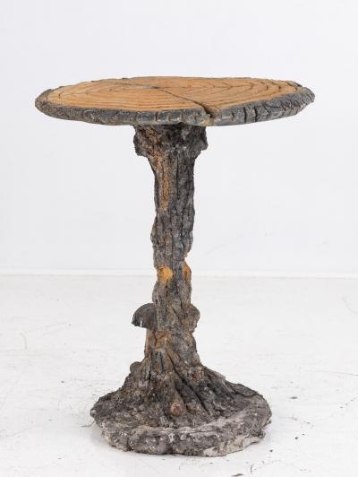 Faux Bois Cast Stone Table