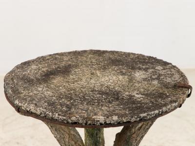 Faux Bois Reconstituted Stone Table Scotland Early 20th C 