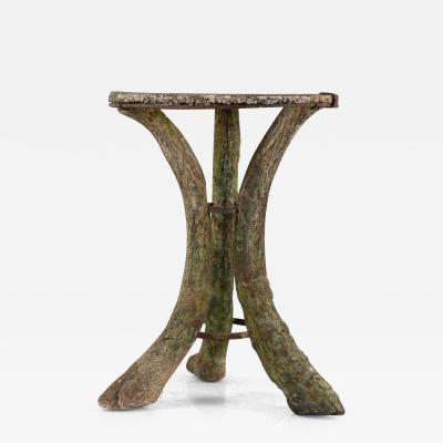 Faux Bois Reconstituted Stone Table Scotland Early 20th C 