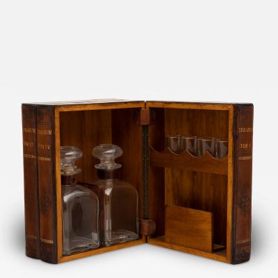 Faux Book Tantalus Chest