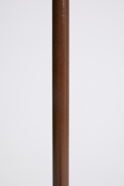 Faux Leather and Brass Floor Lamp