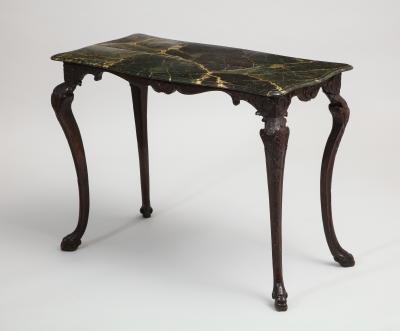 Faux Marble Console Table